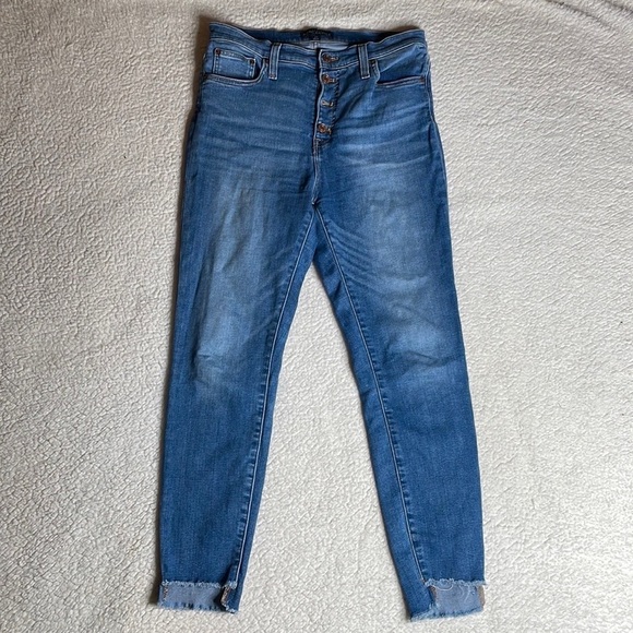 J. Crew Denim - J Crew Mercantile Denim Jeans Raw Hem Size 29 Button fly Raw Hem